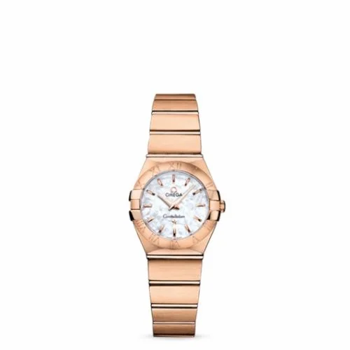 Omega Constellation Quartz 24 Brushed Red Gold / MOP 123.50.24.60.05.001 (12350246005001)